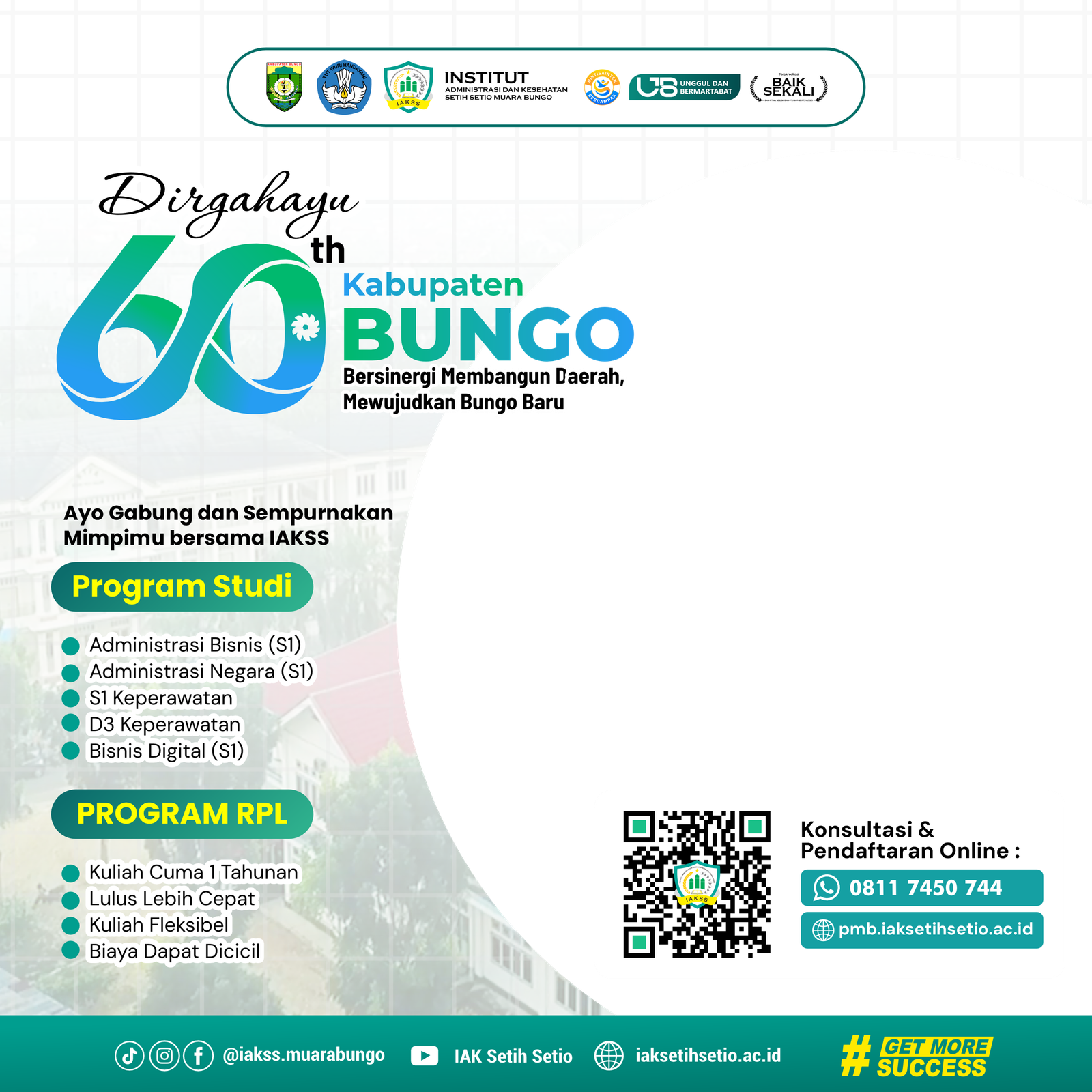 Twibbon HUT Kabupaten Bungo ke - 60