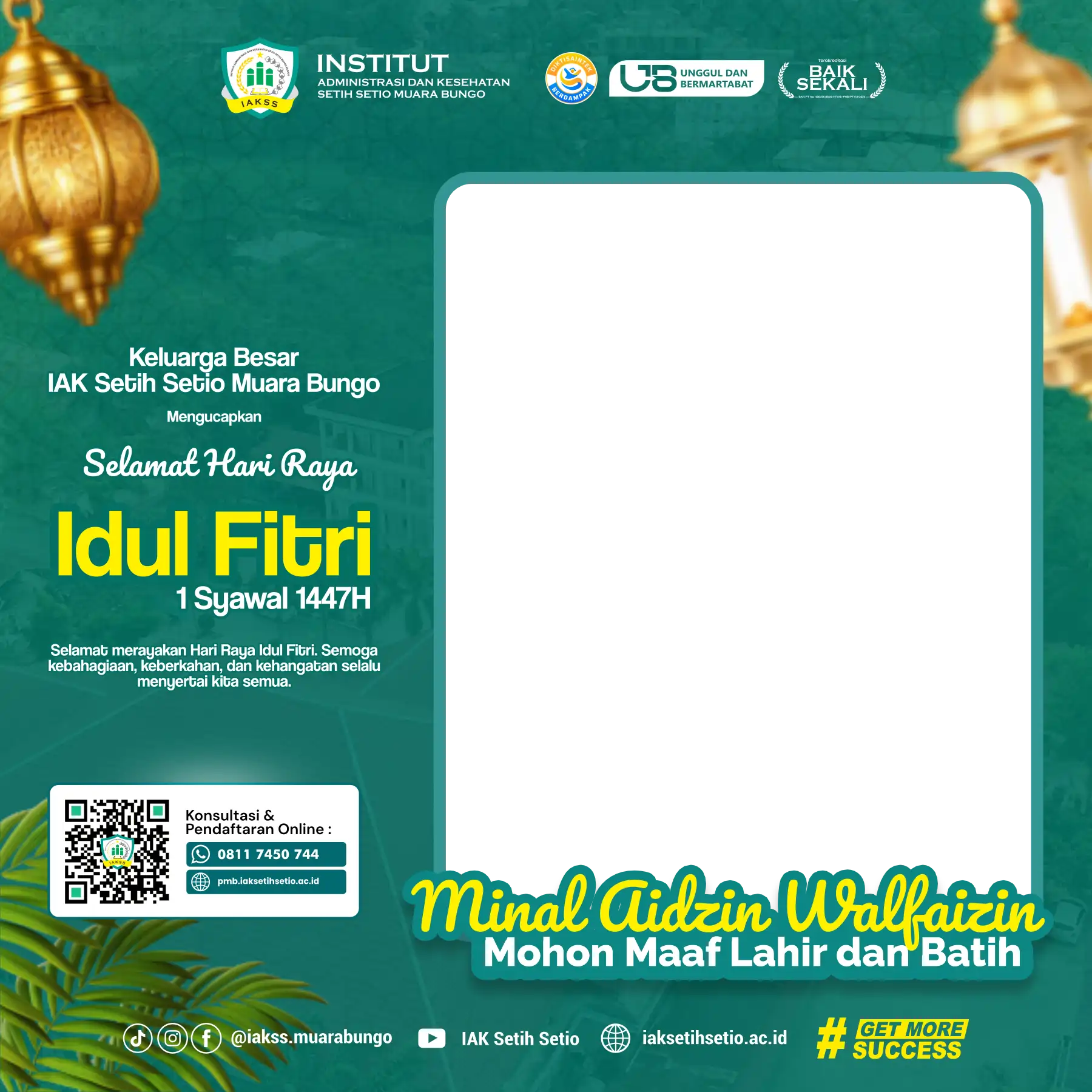 Twibbon IDUL FITRI 1447 H