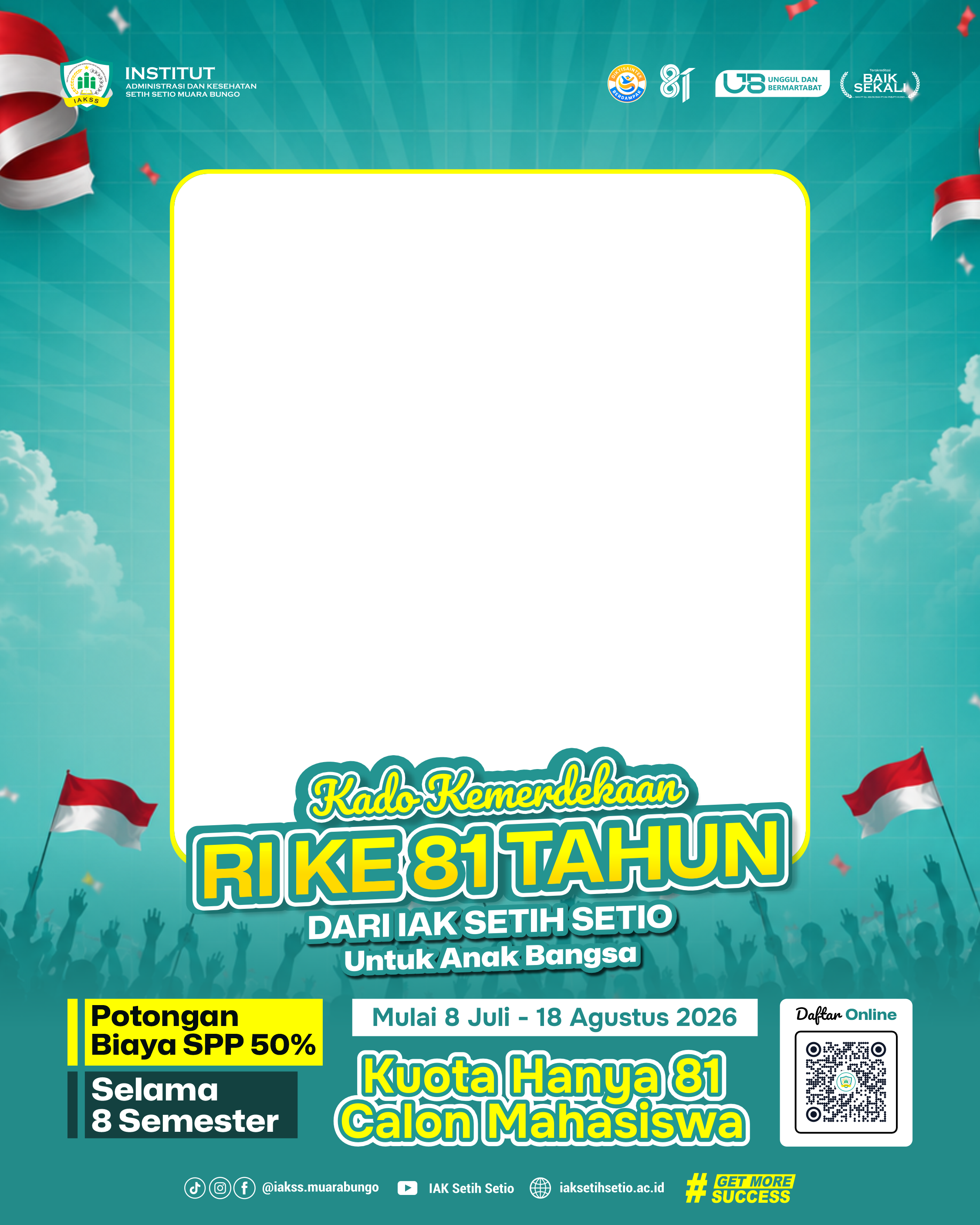 Twibbon kado kemeredekaan IAK Setih Setio